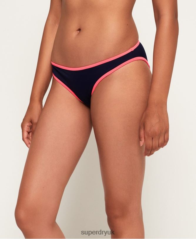 90's Summer Halter Bikini Bottoms Women Navy Clothing Superdry 66N8N3263
