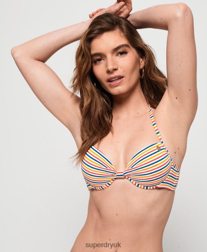Cassie Cup Bikini Top Women Multi Clothing Superdry 66N8N3258