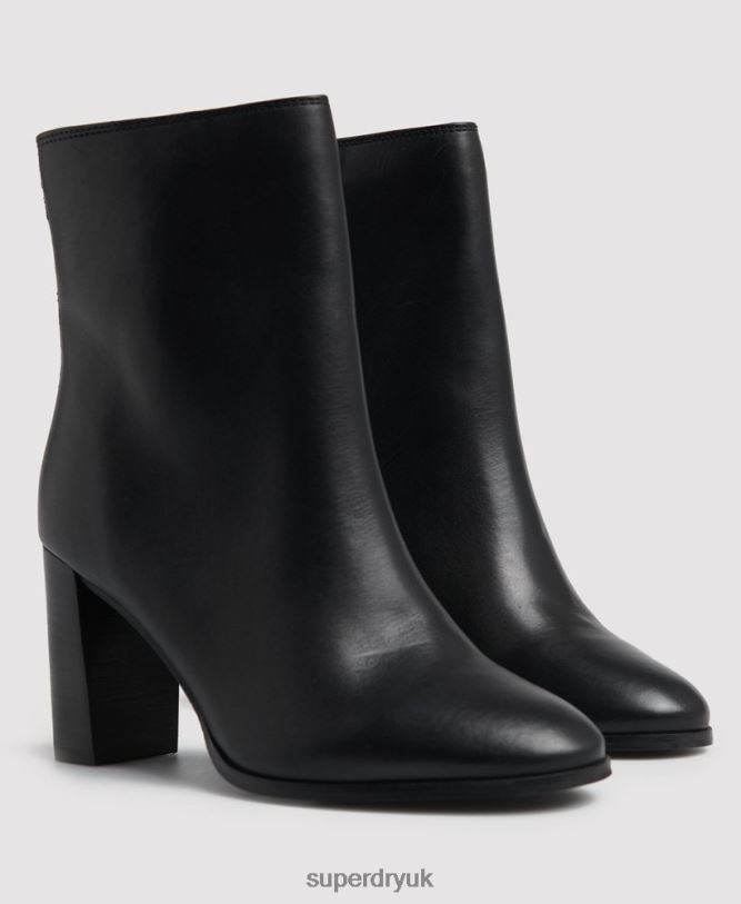 The Edit Sleek High Boots Women Black Shoes Superdry 66N8N4428