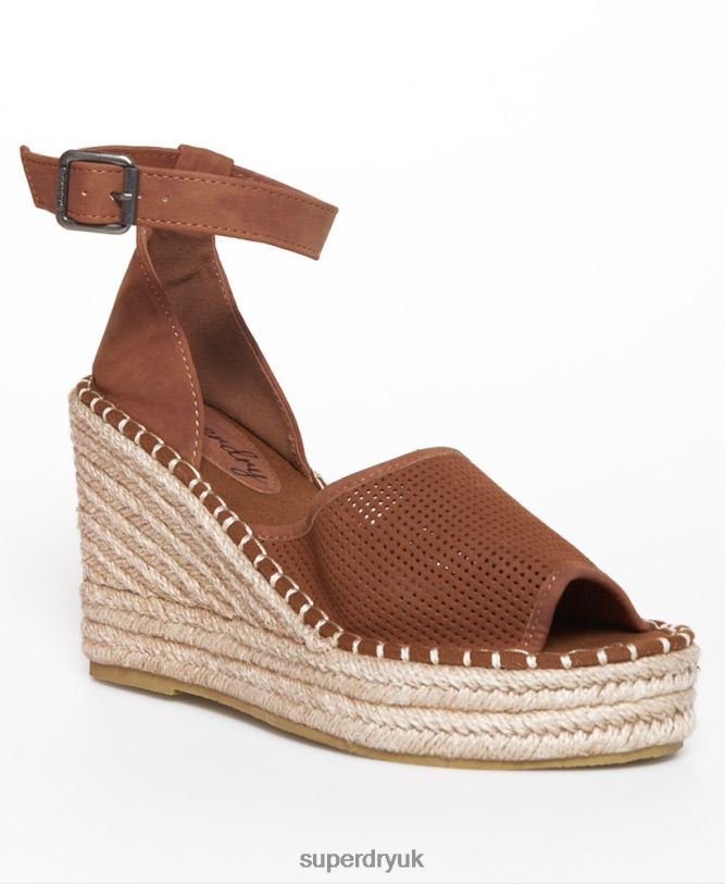 Anna Wedge Espadrilles Women Dusty Shoes Superdry 66N8N4432