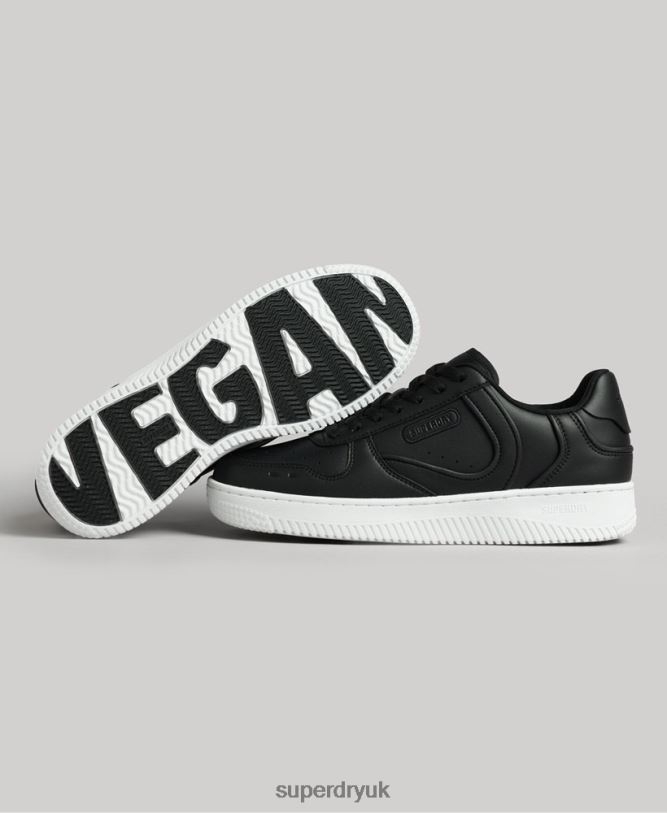 Chunky Vegan Basket Trainers Women Black Shoes Superdry 66N8N4362