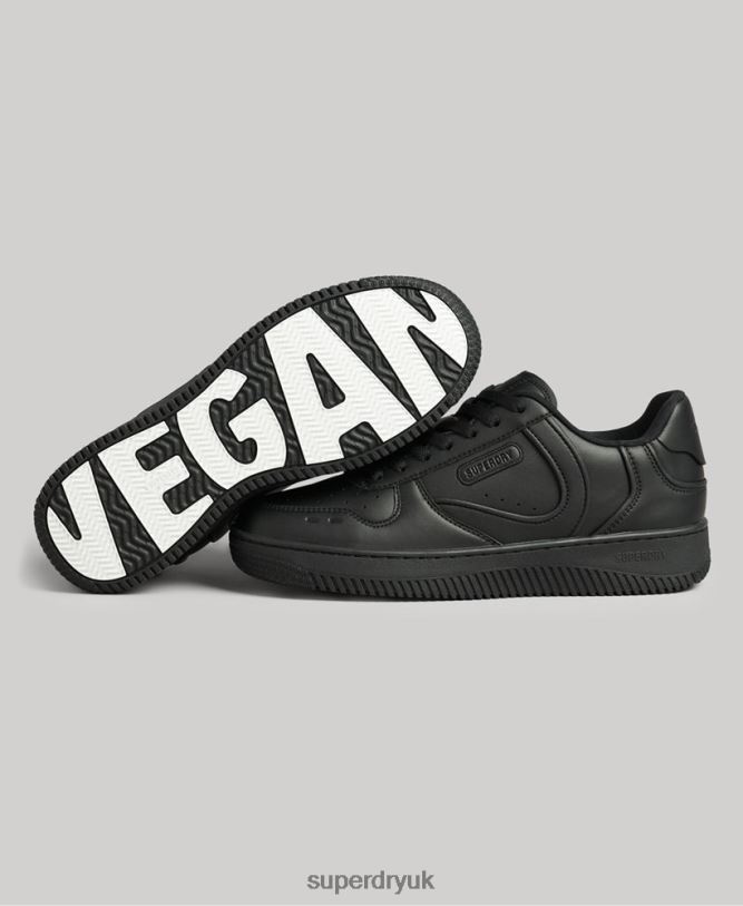 Chunky Vegan Basket Trainers Women Black Shoes Superdry 66N8N4425